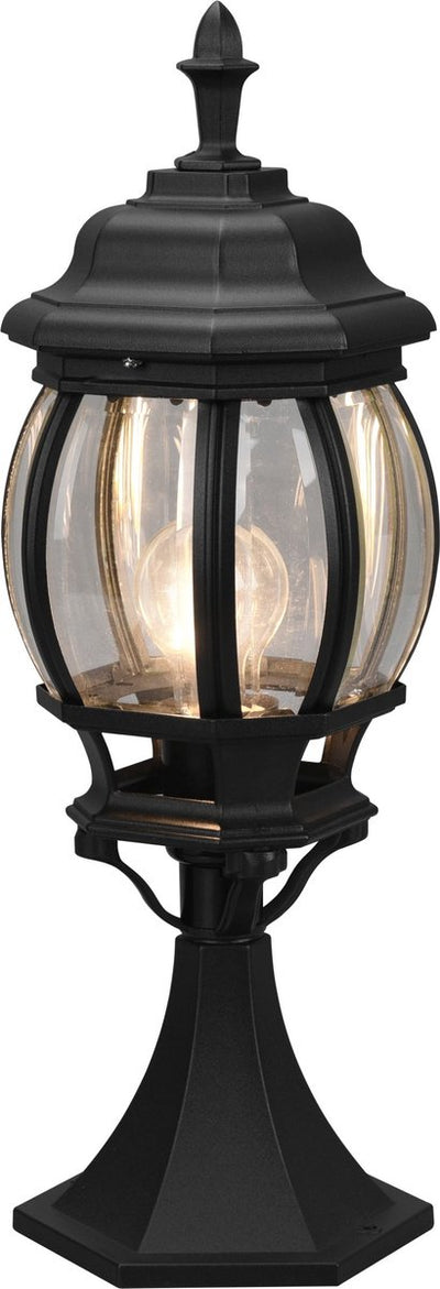 Trio elvo - Mastleuchte - schwarz matt - exkl. 1x E27 4W - Fernbedienung - integrierter Dimmer - RGB-Farbwechsler - stufenlos einstellbare Lichtfarbe - Nachtlicht - Memory-Funktion - indirekte Beleuchtung - Außenbeleuchtung - IP44