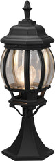Trio elvo - Mastleuchte - schwarz matt - exkl. 1x E27 4W - Fernbedienung - integrierter Dimmer - RGB-Farbwechsler - stufenlos einstellbare Lichtfarbe - Nachtlicht - Memory-Funktion - indirekte Beleuchtung - Außenbeleuchtung - IP44