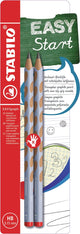 Stabilo easygraph - ergonomischer Graphitstift - Rechtshänder - HB-Härte - Pastellblau - 2 Stück