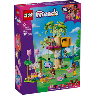 LEGO 42666 Freunde Katzen Geburtstagsfeier und Baumhaus