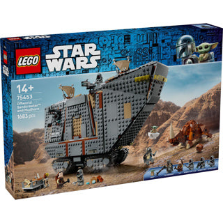 Lego® Star Wars: The Mandalorian™ Offworld Sandcrawler™ und Mudhorn – Konstruktionsspielzeug mit Fahrzeug für Kinder – Enthält 7 Charaktere – Geschenkidee für Jungen, Mädchen und Fans ab 14 Jahren – 75453