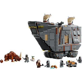 Lego® Star Wars: The Mandalorian™ Offworld Sandcrawler™ und Mudhorn – Konstruktionsspielzeug mit Fahrzeug für Kinder – Enthält 7 Charaktere – Geschenkidee für Jungen, Mädchen und Fans ab 14 Jahren – 75453