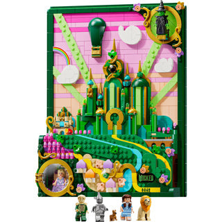 Lego 75685 „Wicked Emerald City“ als Wandkunst