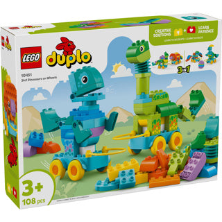 LEGO 10451 Duplo Town 3-in-1-Dinosaurier auf Rädern