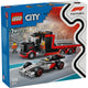 Lego City 60493 F1-Ausstellungswagen mit Audi F1-Rennwagen