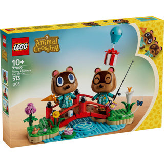 Lego Animal Crossing Day Off mit Timmy und Tommy Spielspielzeug für Kinder 77059