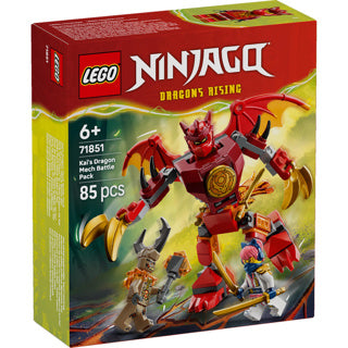 Lego Ninjago 71851 Kais Drachen-Mech-Kampfpaket | 2 Stk