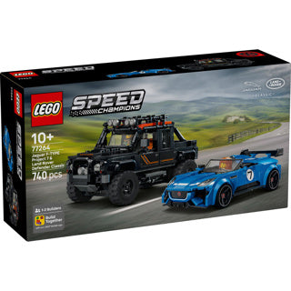 Lego Speed Champions Jaguar Project 7 und Land Rover Defender Autobausatz für Kinder 77264