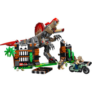 Lego Jurassic World Spinosaurus Escape Dinosaurierspielzeug für Kinder 77982