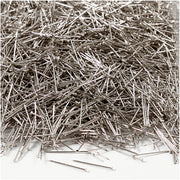 Kopfnadeln der Firma Creativ, L: 18 mm, Stärke 0,6 mm, ca. 10000 Stück, Silber, 500 g 1 Karton - afbeelding 1