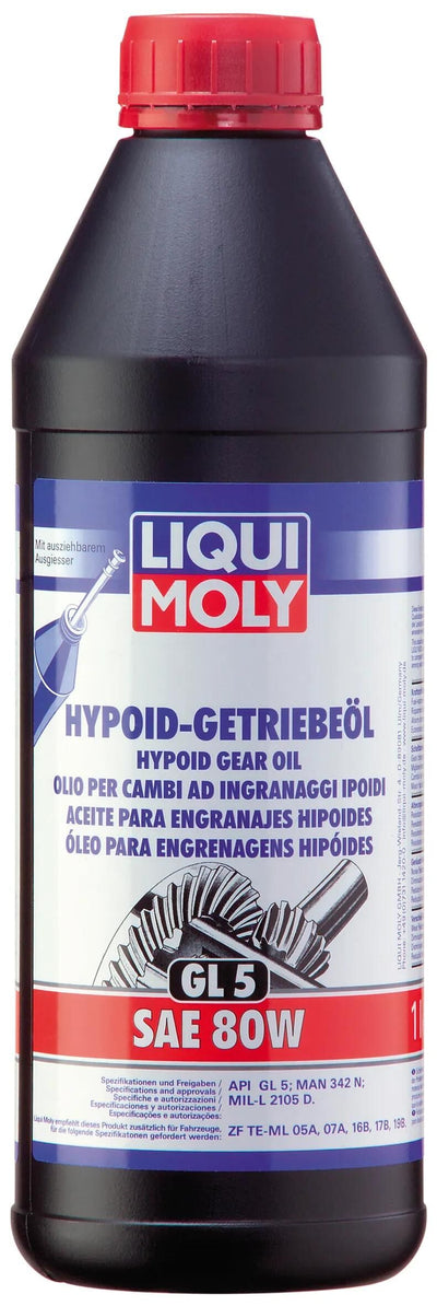 Liqui Moly Hypoid Getriebeöl SAE80W LM GL5 1LTR.