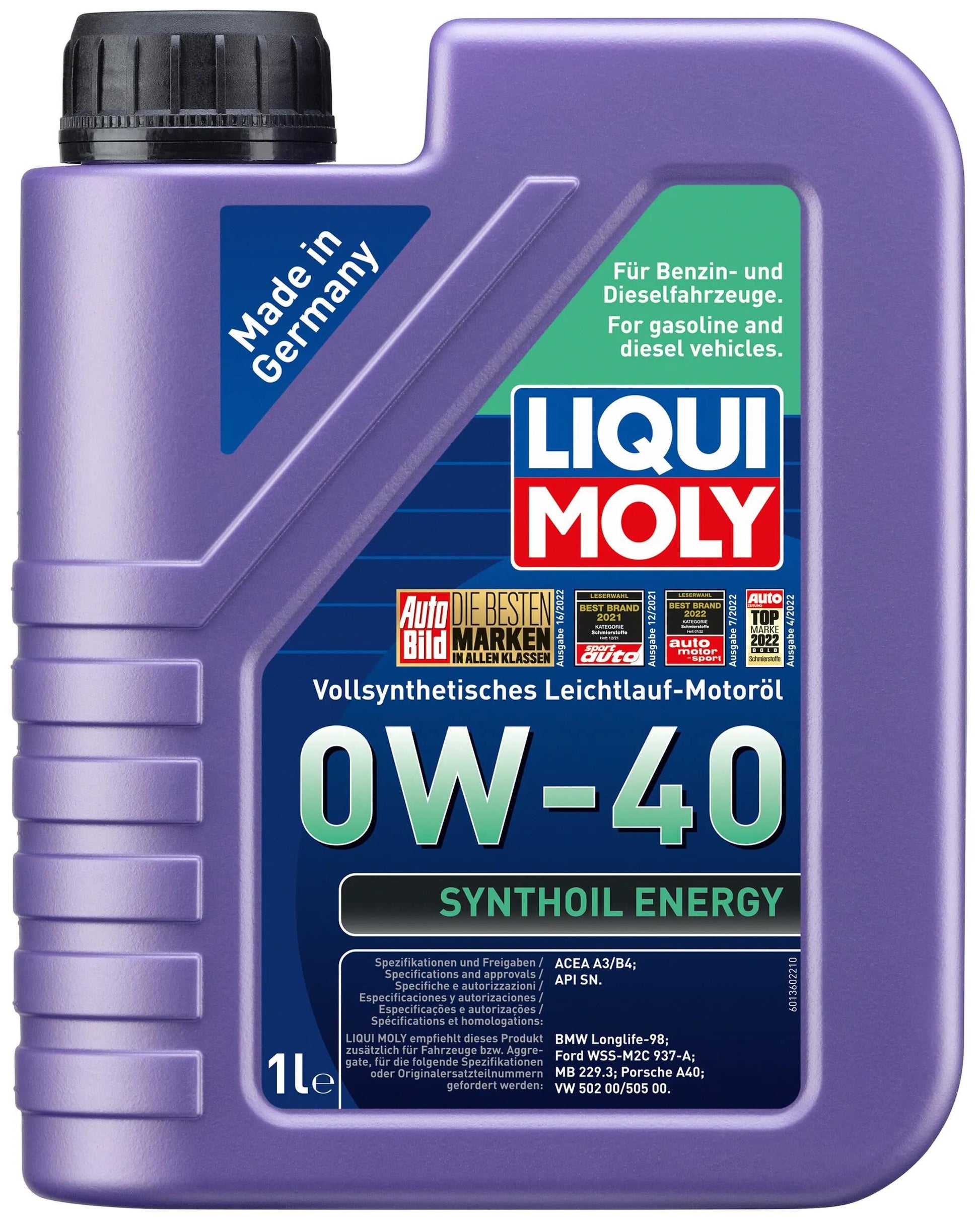 Liqui Moly Syntheil Energy Motoröl