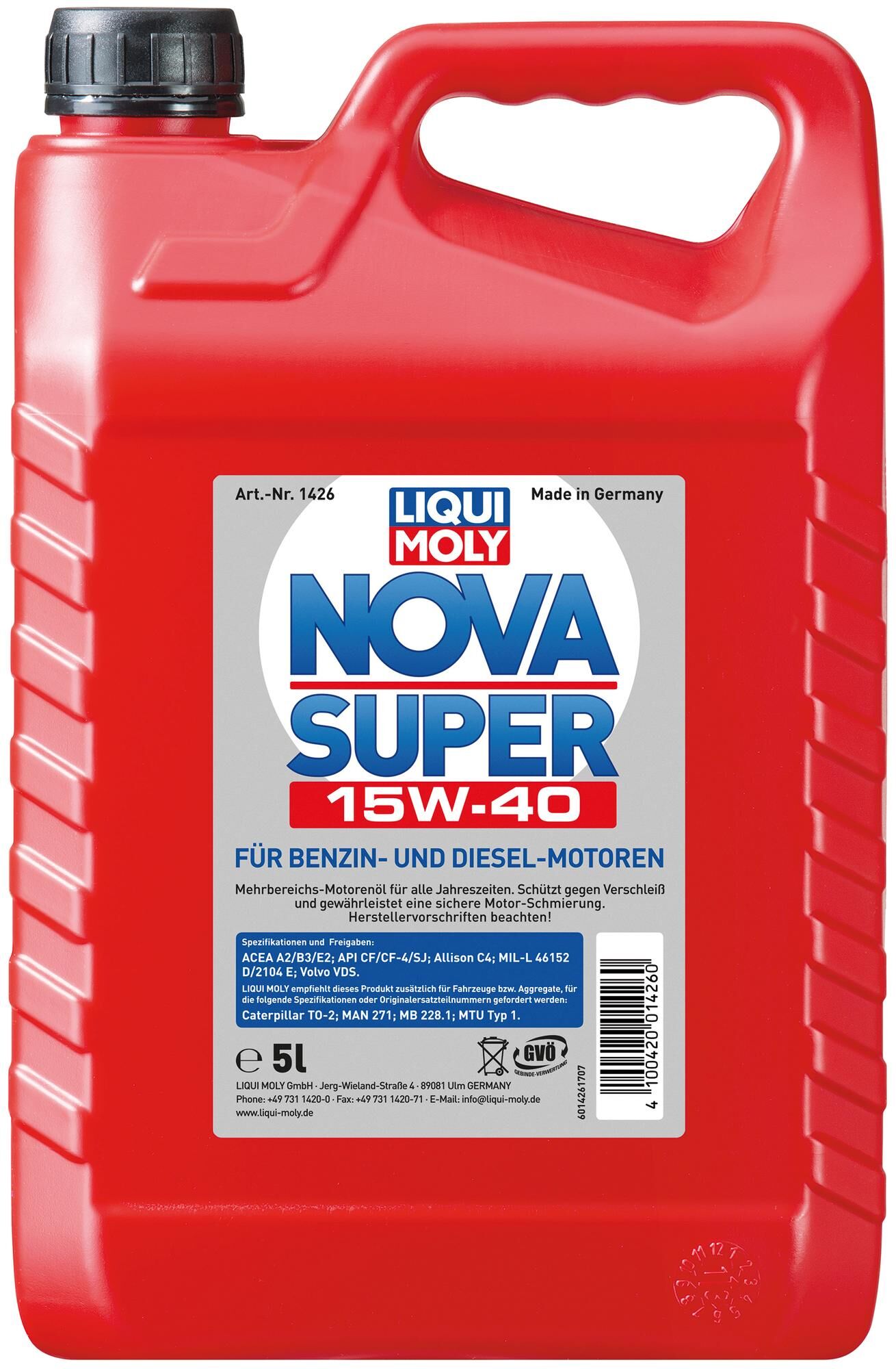 Liqui Moly Nova Super 15W-40 5 LTR.