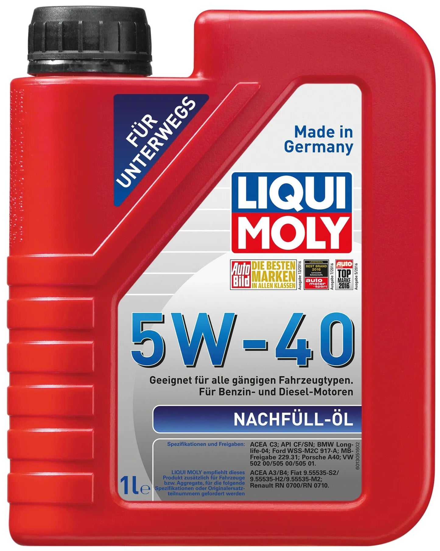 Liqui Moly Nachfüllöl 5W40 1 LTR.