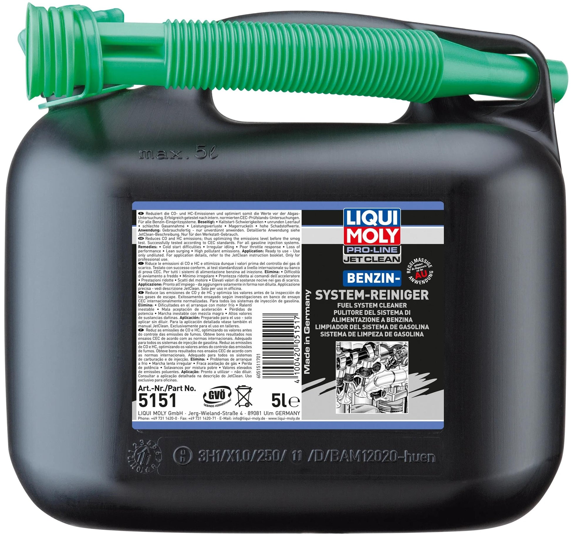 Liqui -Moly -Benzinsystem Reiniger Jetclean