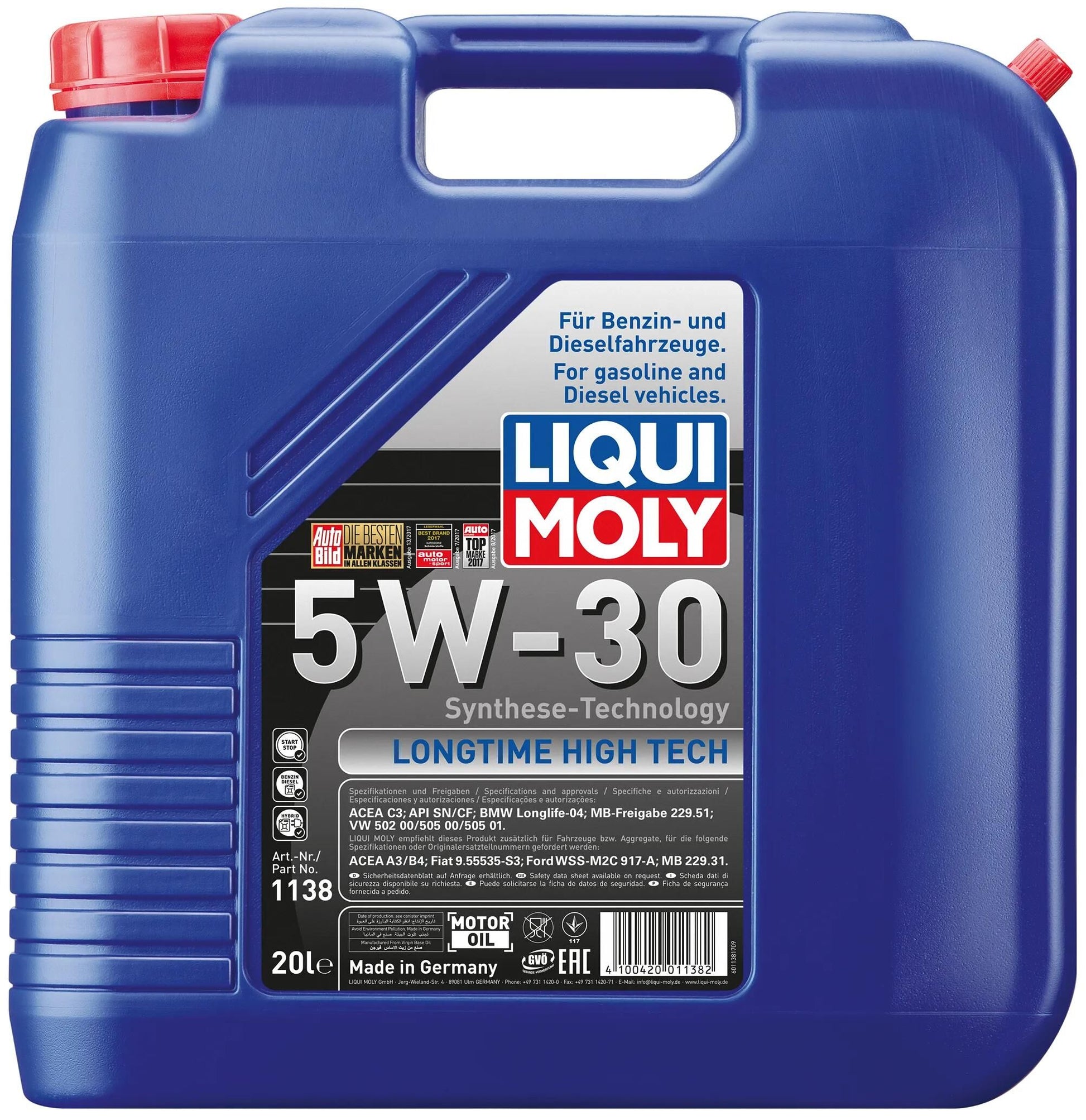 Liqui Moly Langjähriger High Tech 5W-30 20 LTR.