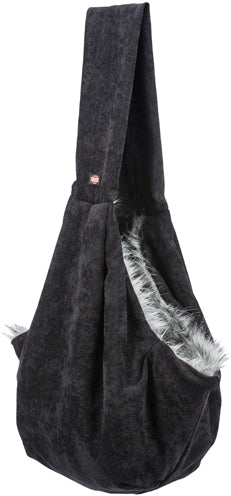 Trixie Hundetasche Bauchträger weich schwarz grau