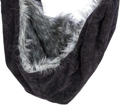 Trixie Hundetasche Bauchträger weich schwarz grau