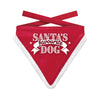 Viele Geschenke Weihnachten Bandana Santa Lieblingshund rot