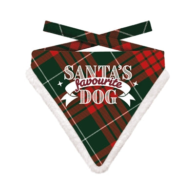 Viele Geschenke Weihnachten Bandana Santa Lieblingshundfenster Rotgrün
