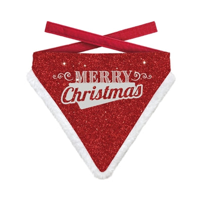 Viele Geschenke Weihnachten Bandana Frohe Weihnachten Glitzer rot
