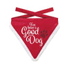 Viele Geschenke Weihnachten Bandana Good Dog rot