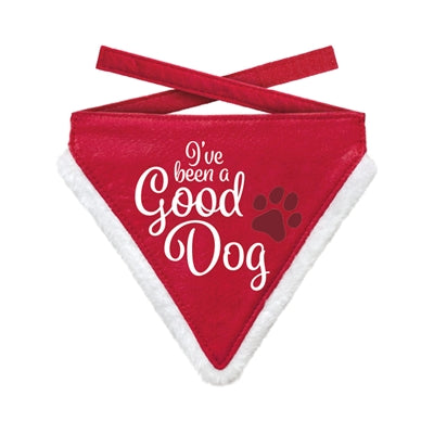 Viele Geschenke Weihnachten Bandana Good Dog rot