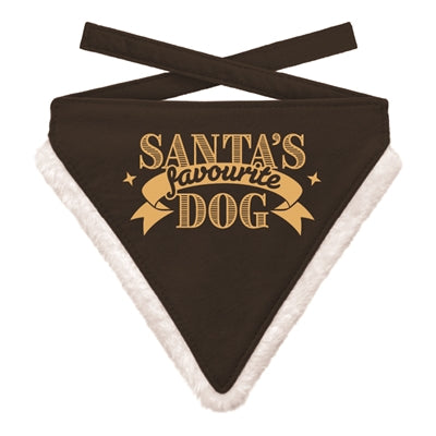 Viele Geschenke Weihnachten Bandana Santa Lieblingshund Schwarz schwarz