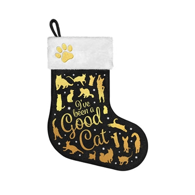 Viele Geschenke Weihnachten Socken Ich habe Bein eine gute Katze Schwarz