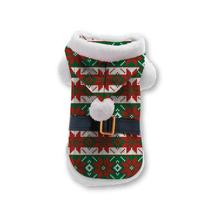 Viele Geschenke Weihnachtshundejacke Weihnachtsstern Rotgrün