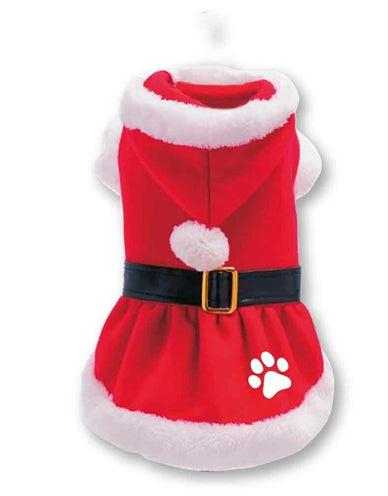 Viele Geschenke Weihnachten Kleid Santa Claus Poot rot