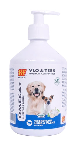 Biofood Omega+ Flüssiger Schaf -Tierarzt mit Knoblauch Vlo teek
