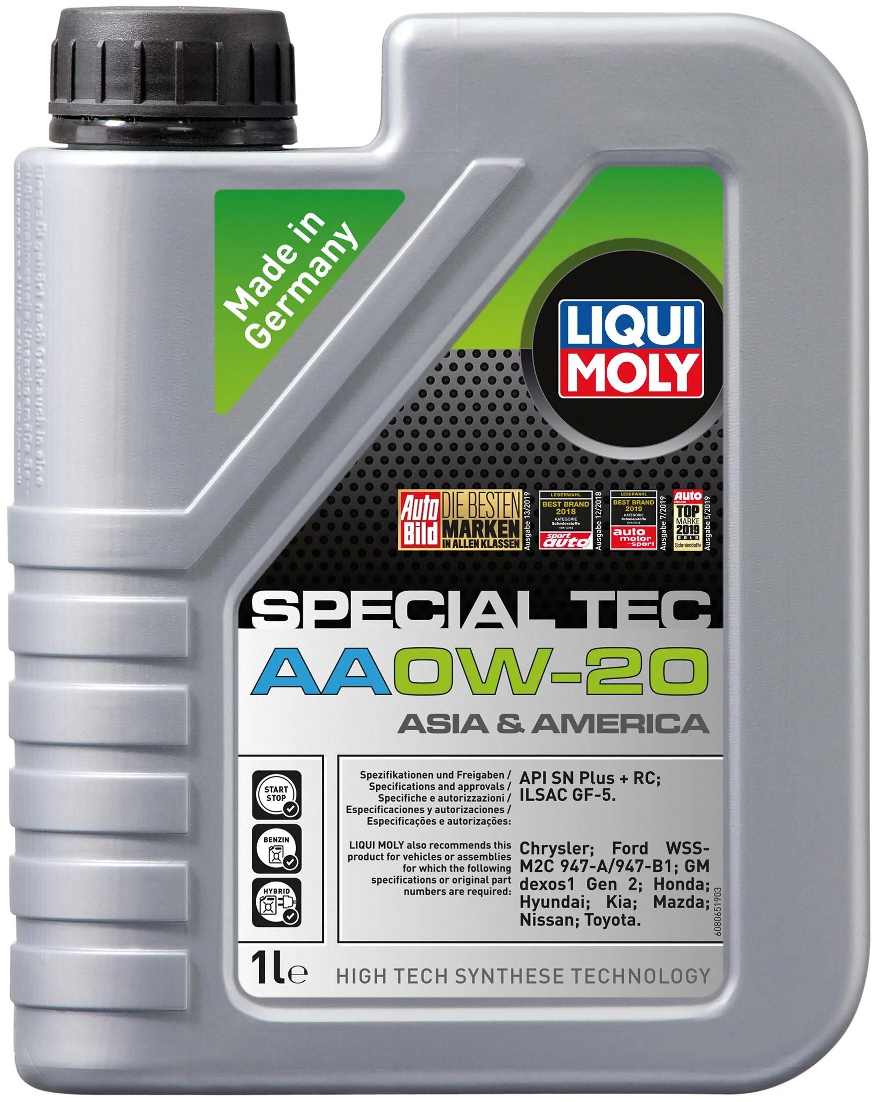 Liqui Moly Motoröl Special TEC AA.