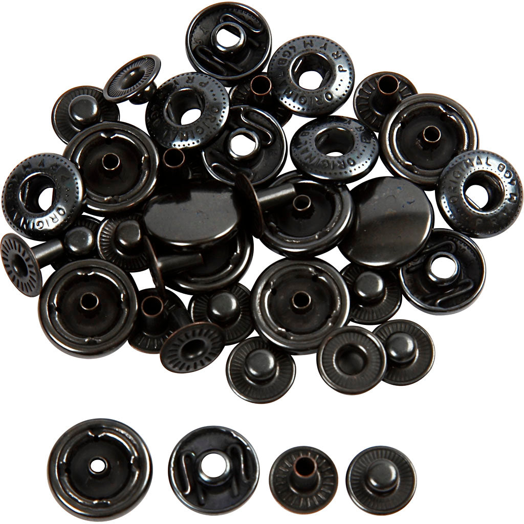 PryM Press Studs - Nachfüllung, D 15 mm, 10 Stück 1 Box