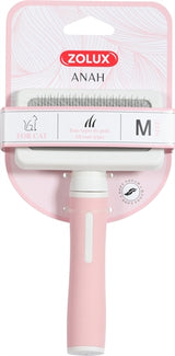 Zolux Anah Slicker Pinsel rosa weiß - afbeelding 1