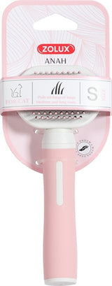 Zolux Anah Slicker Pinsel weiches Rosa Weiß - afbeelding 1