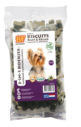 Biofood 3 in 1 Hundkeksen Rinde Räume entspannen Mini