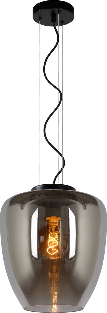 Lucide florien - Hängelampe - ø 28 cm - 1xe27 - fumé