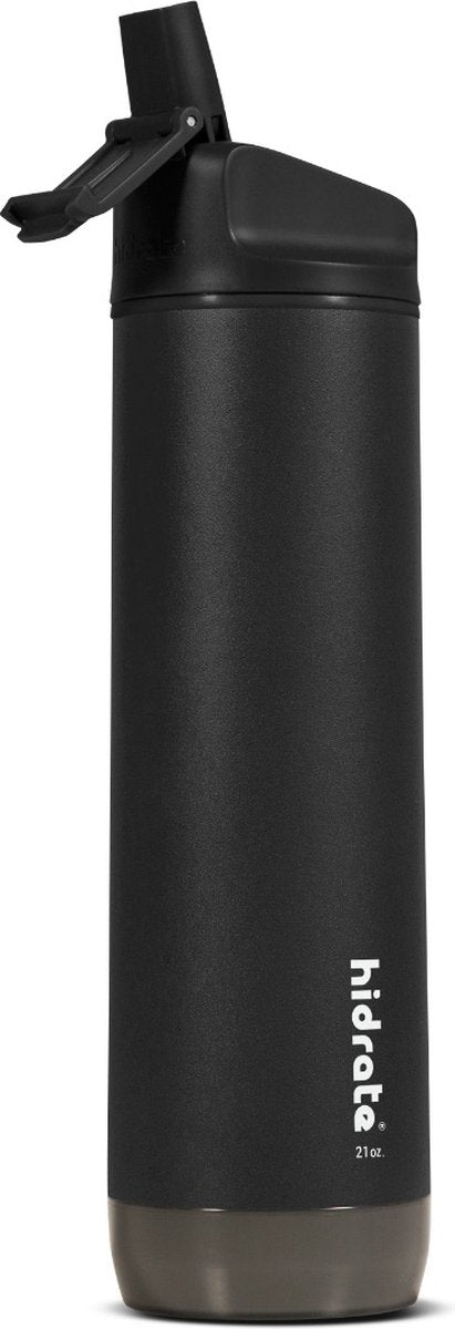 Intelligente Wasserflasche Hidrate Spark Straw – Stahl – 620 ml – LED-Beleuchtung – Schwarz