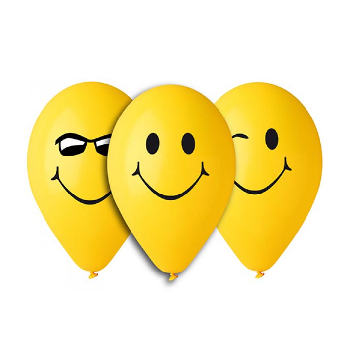 Smiley Ballons, 5st.