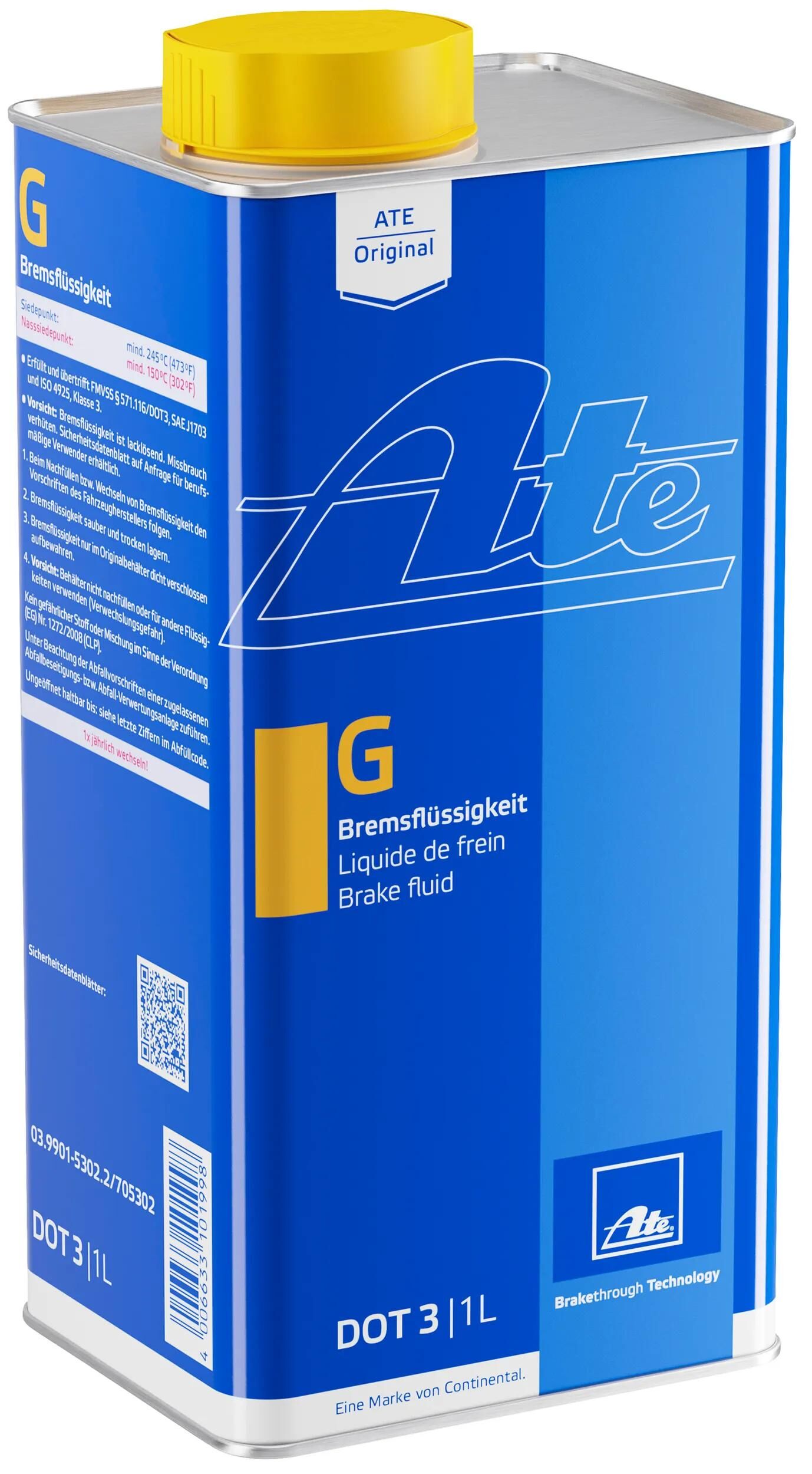Atz Bremsflüssigkeit DOT3 B 1L Farbe blau