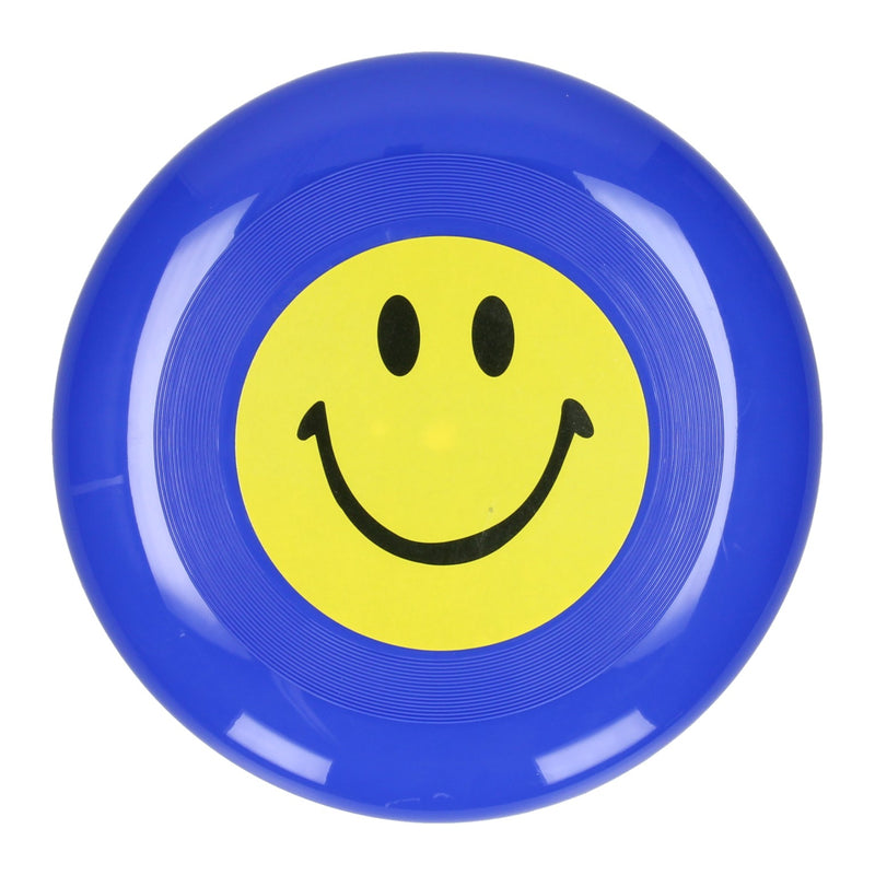 Frisbee mit Smiley-Gesicht blau