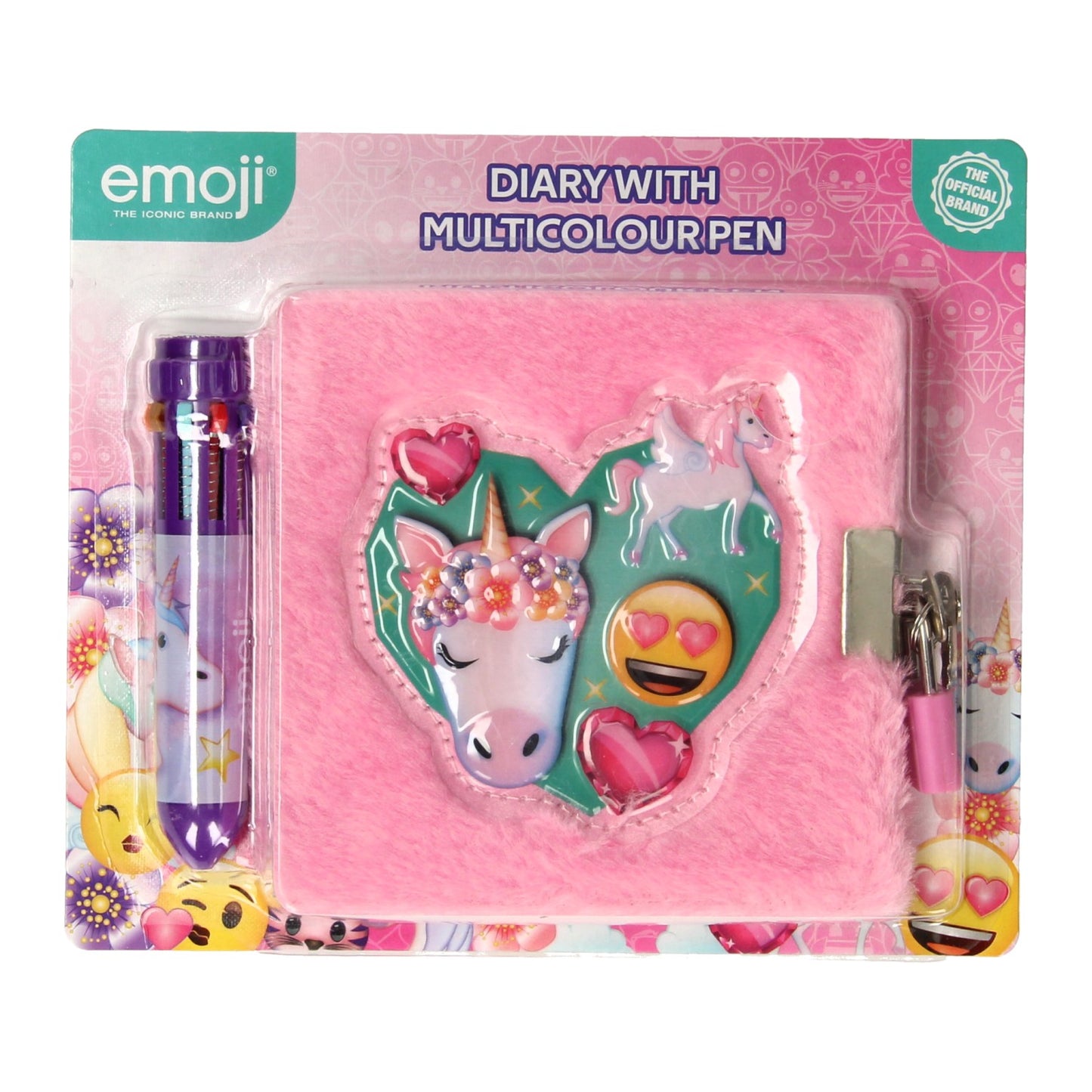 Tagebuch mit Meerleurenpen Emoji Eenhoorn