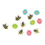 Mini Gummet Bee Friends in Glass, 12st. - afbeelding 1