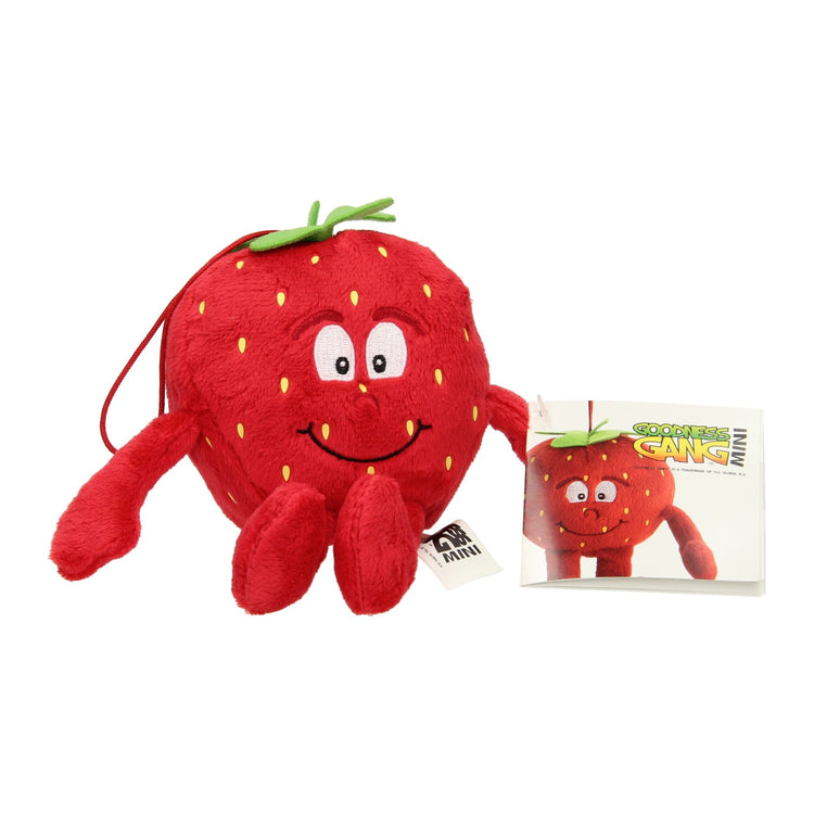 Kuschelplüschende Erdbeere, 15 cm