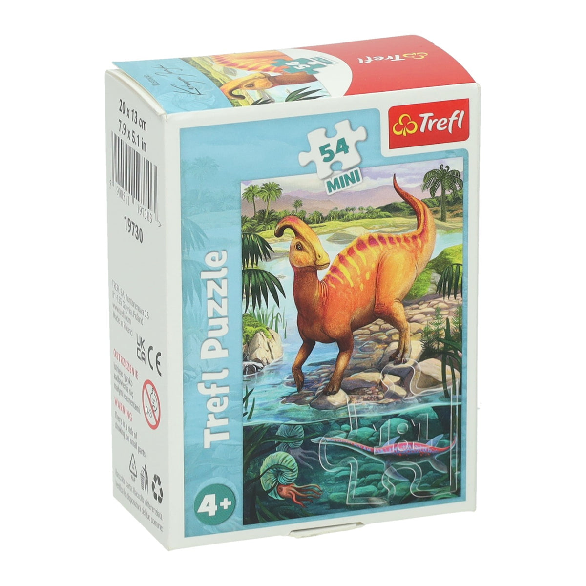 Minipuzzle erstaunlicher Dinosaurier, 54 Teile.