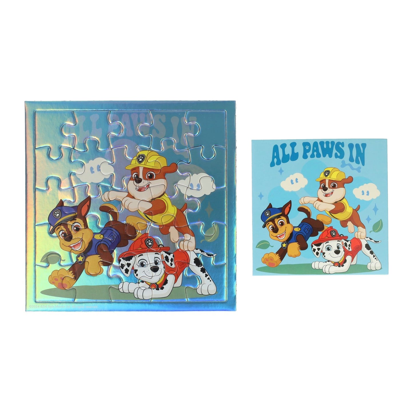 Paw Patrol Puzzle-Karte und Umschlag