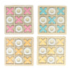 Tic-Tac-Toe-Spiel aus Holz – 14 x 14 cm