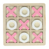 Tic-Tac-Toe-Spiel aus Holz – 14 x 14 cm