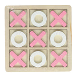 Tic-Tac-Toe-Spiel aus Holz – 14 x 14 cm - afbeelding 5